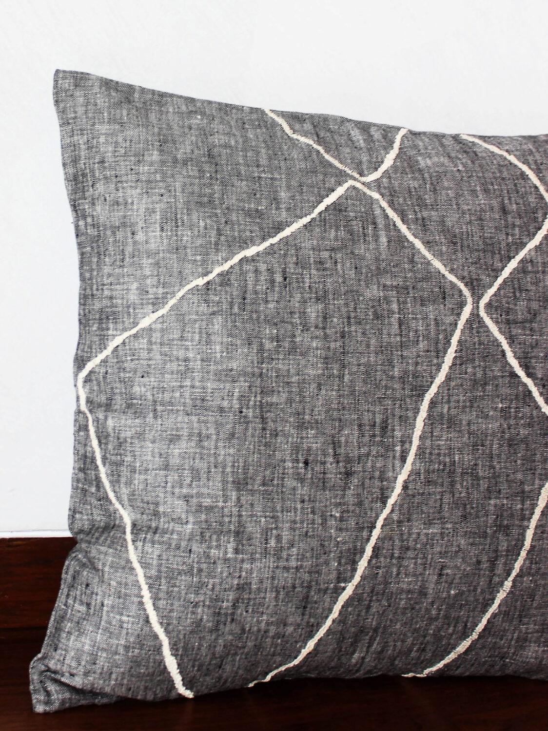 Grey Linen Cushion FlawDesign