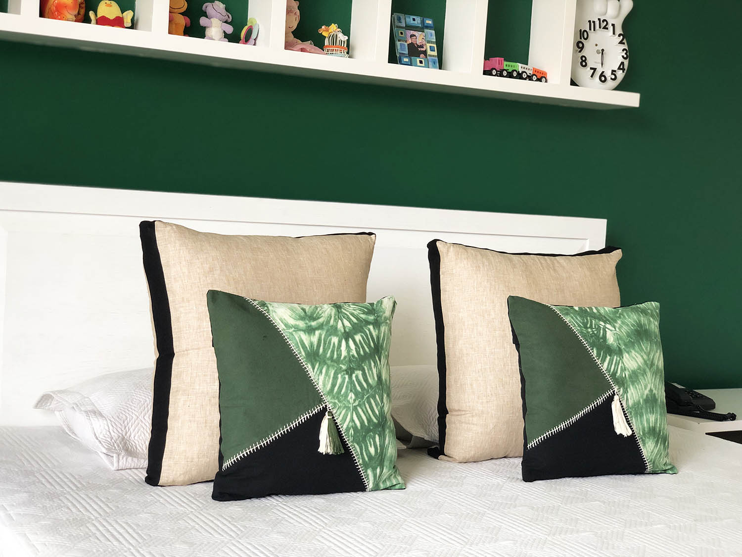 Natural Linen Box Cushion FlawDesign